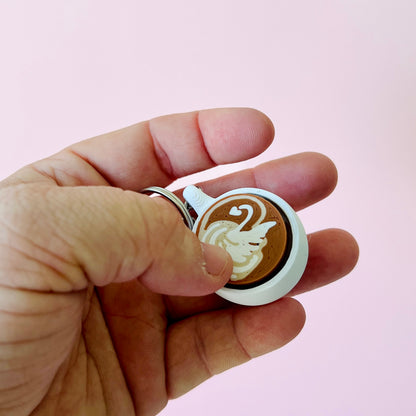 Latte Fidget Clicker Keychains