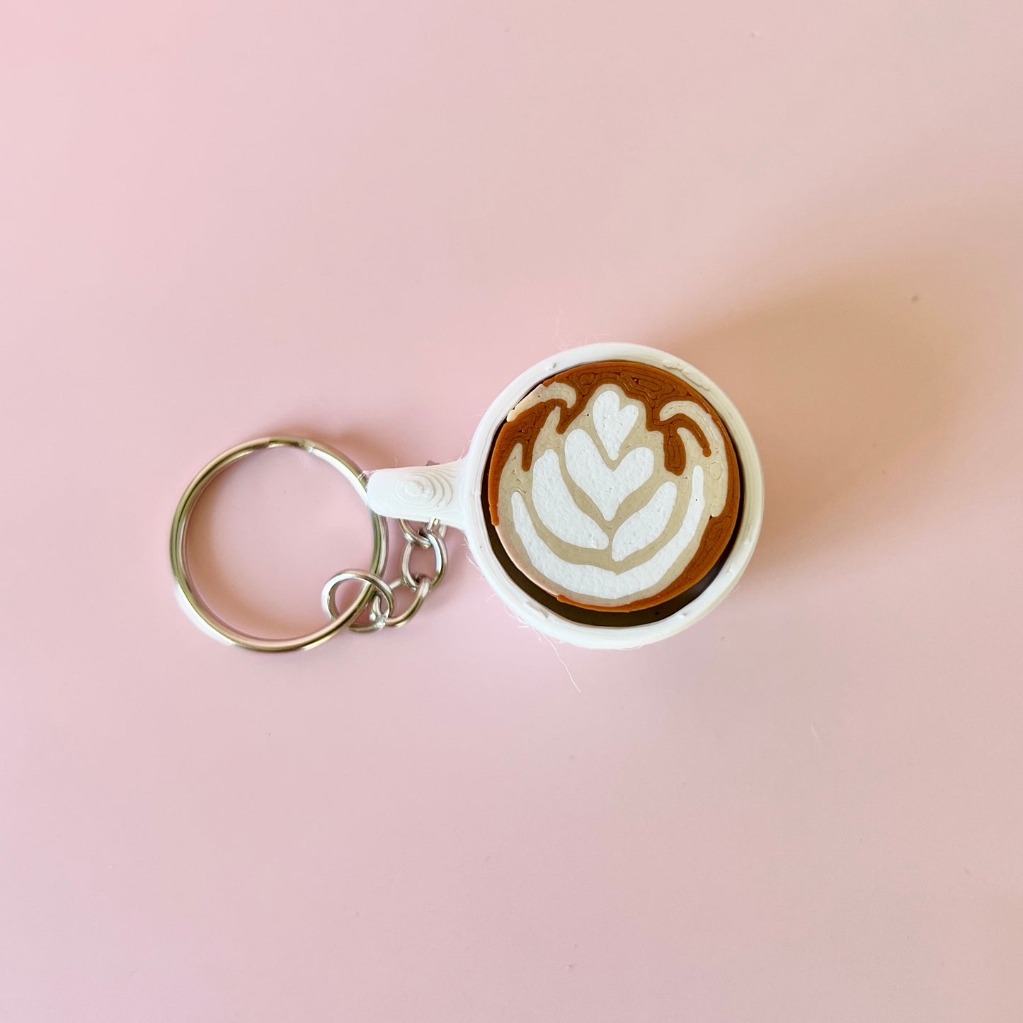 Latte Fidget Clicker Keychains
