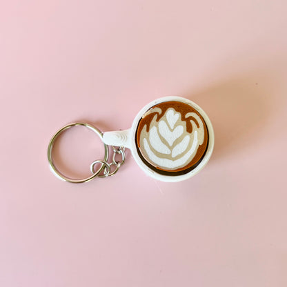 Latte Fidget Clicker Keychains