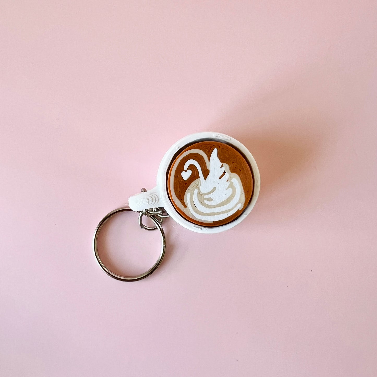 Latte Fidget Clicker Keychains