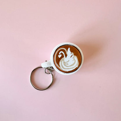 Latte Fidget Clicker Keychains