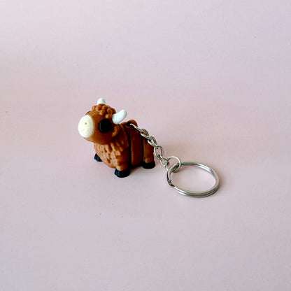 Bison Keychain