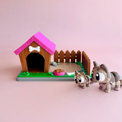 Dog House Backyard Pocket Pal Playset