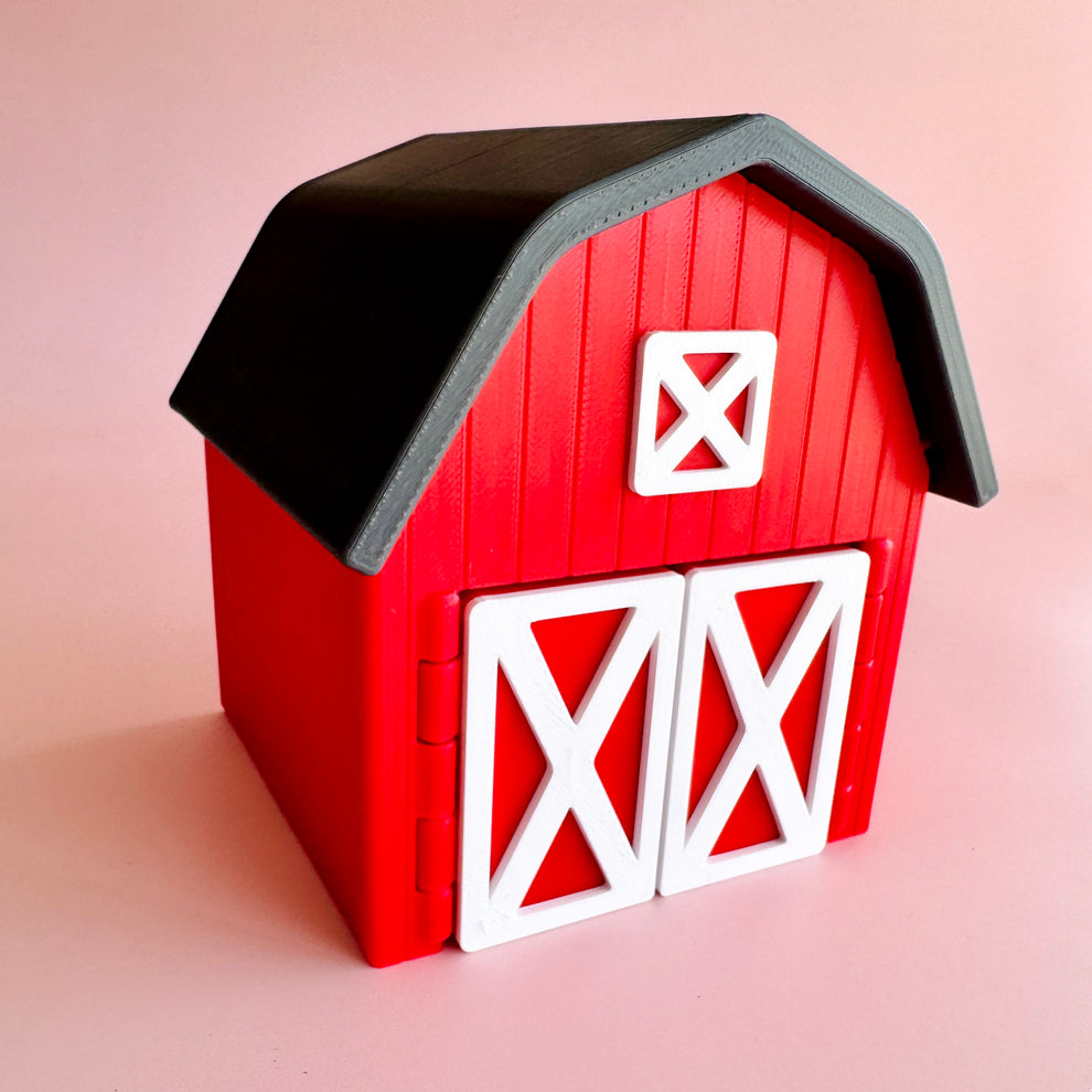 Barn Pocket Pal Playset – Red Farm Mini Diorama | The Whimsical Curio