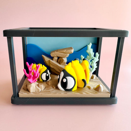 Butterflyfish & Fish Tank Pocket Pal Playset