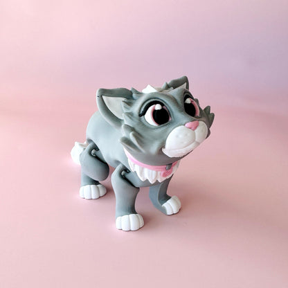 Grey Cat Figurine