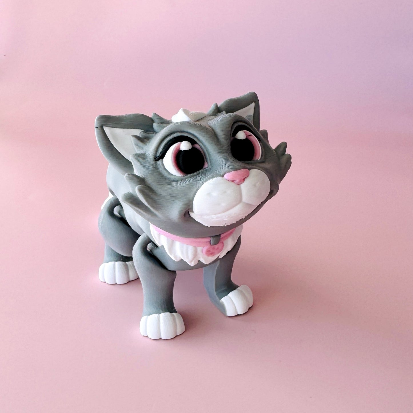 Grey Cat Figurine