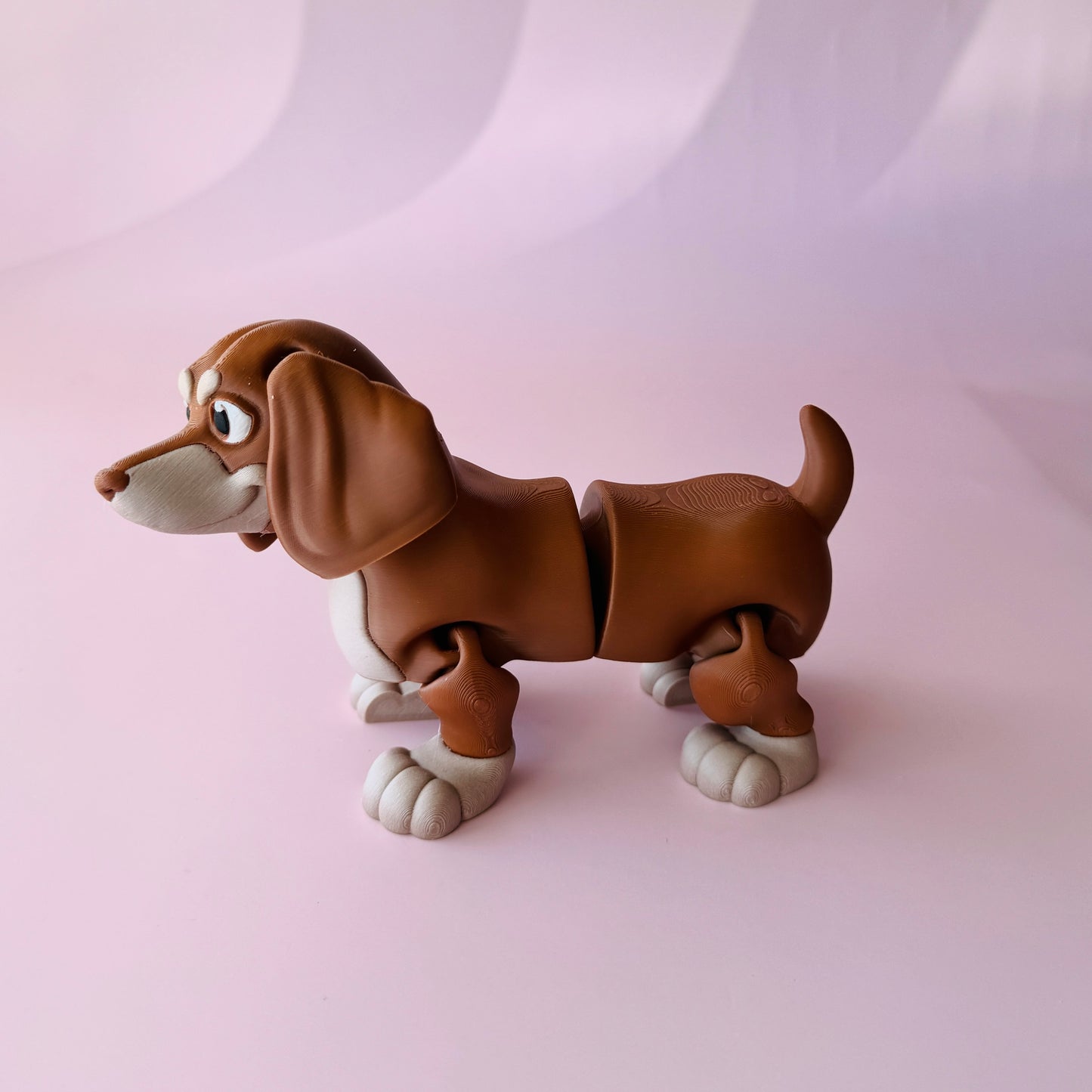Brown Dachshund Dog Figurine