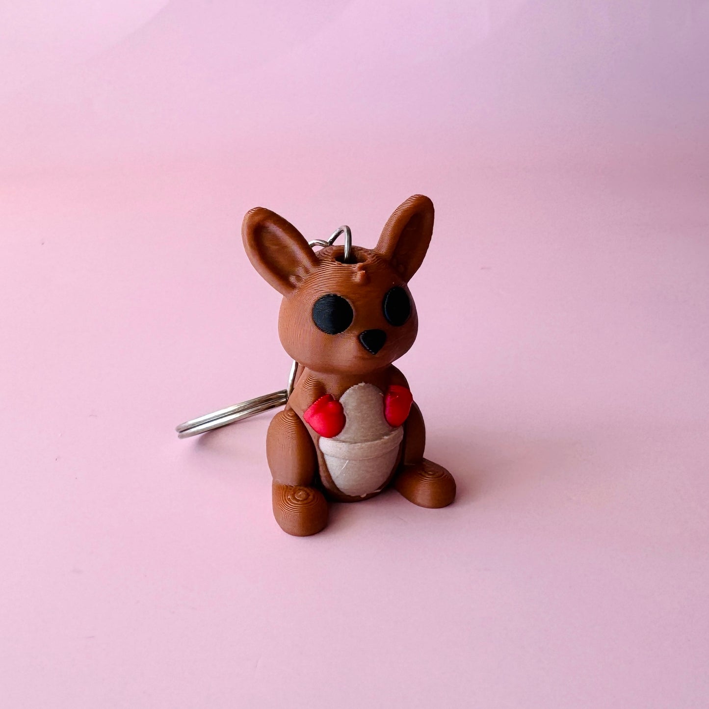 Kangaroo with Boxing Glove Keychain