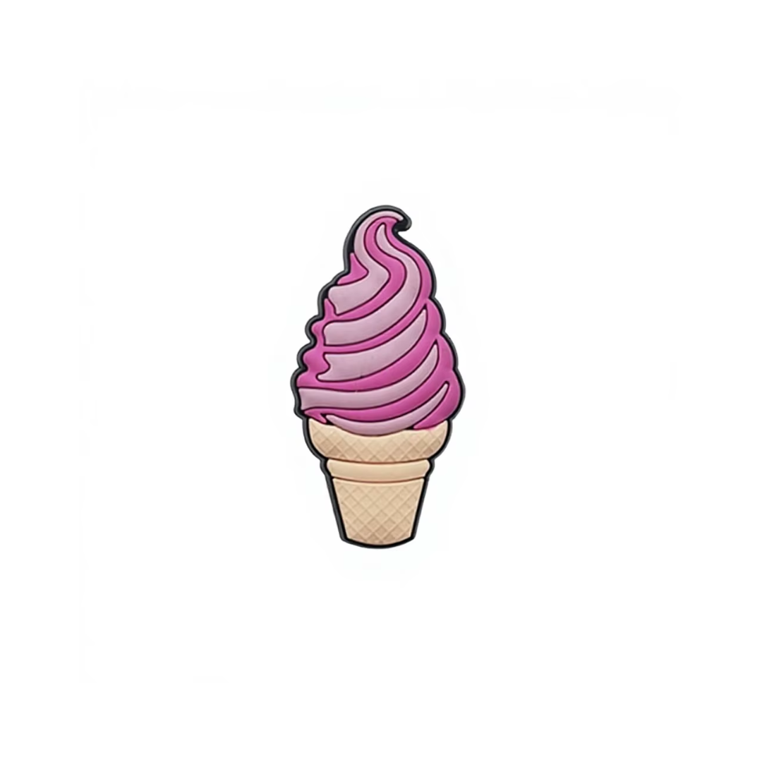 Soft Serve Ice Cream Shoe Charm