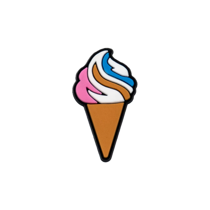 Ice Cream Cone Shoe Charm