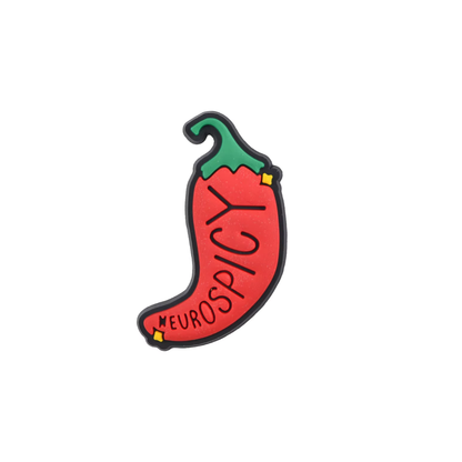 Neurospicy Chilli Shoe Charm