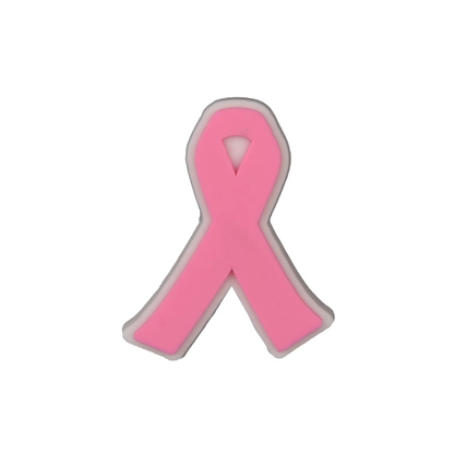 Pink Ribbon Shoe Charm