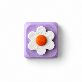 Daisy Purple & White