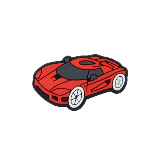 Red Sports Car Shoe Charm