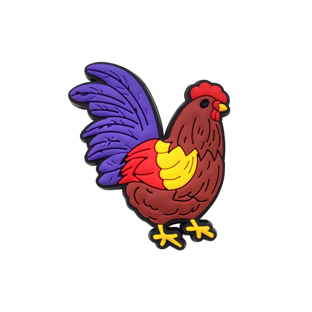 Rooster Shoe Charm
