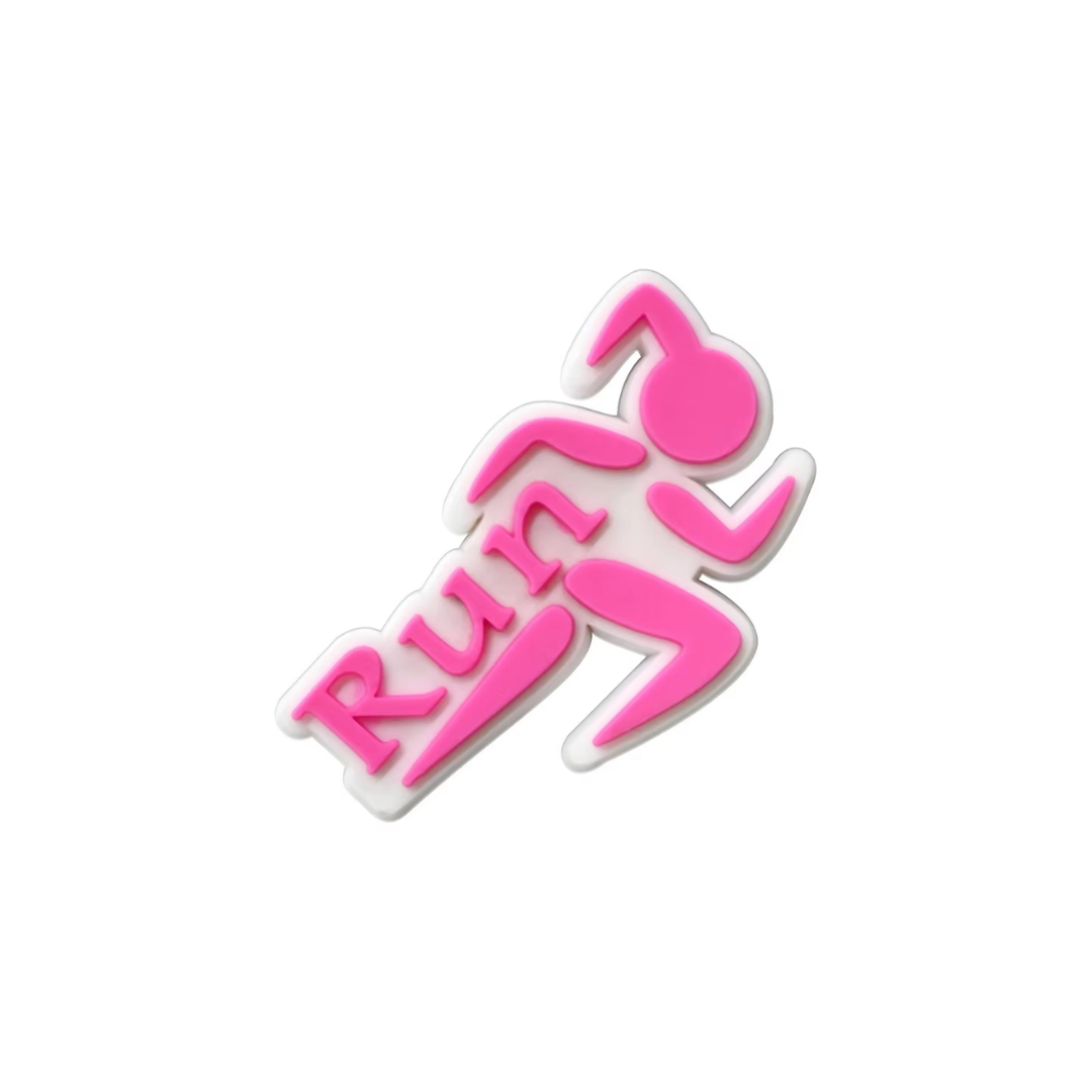 Pink Run Shoe Charm