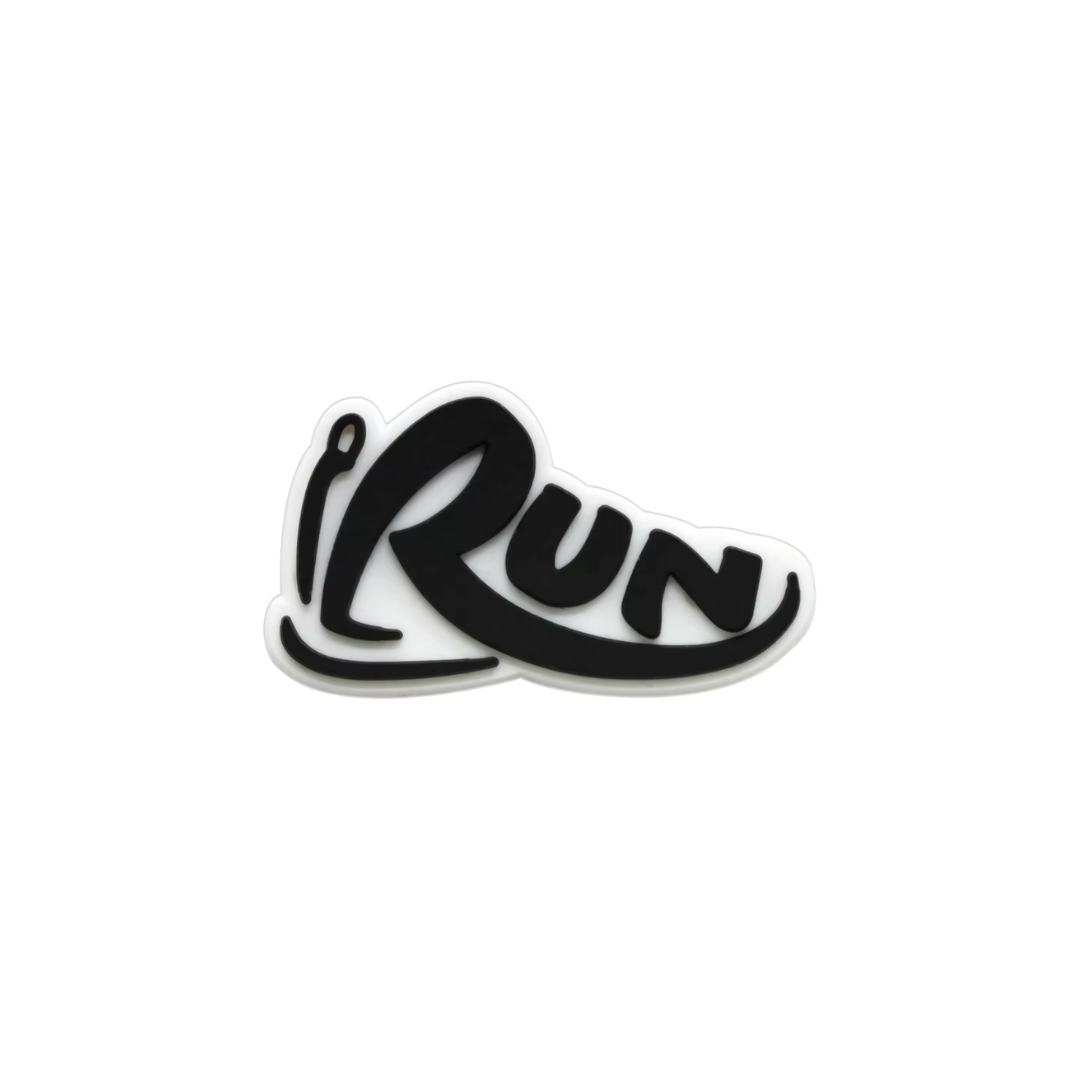 Black Run Shoe Charm