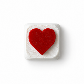 Heart White & Red