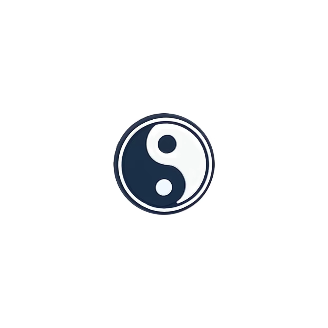 Yin & Yang Shoe Charm