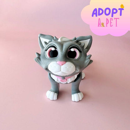 Grey Cat Figurine