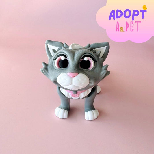 Grey Cat Figurine