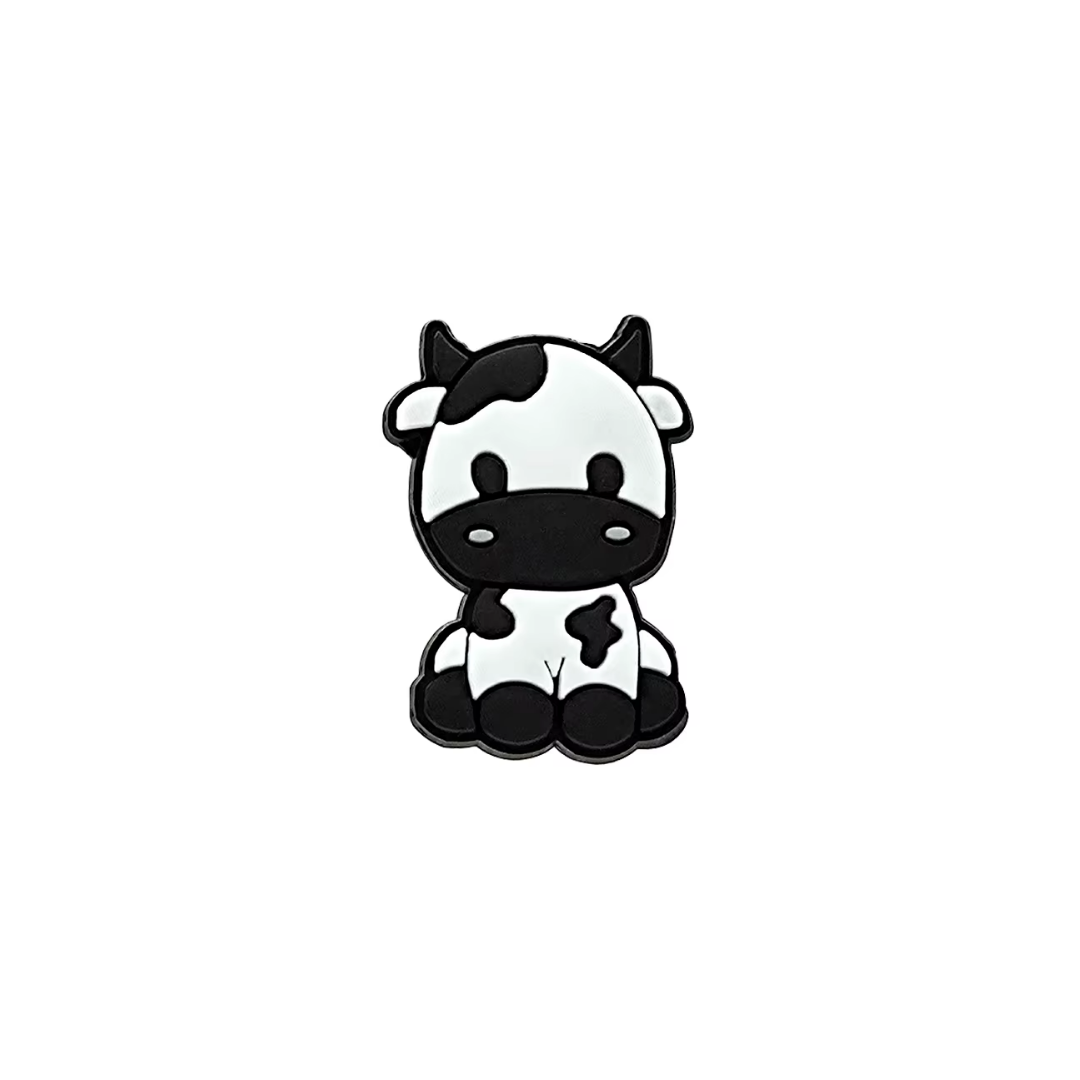 Black & White Cow Shoe Charm