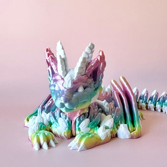Cat Dragon with Wings Figurine