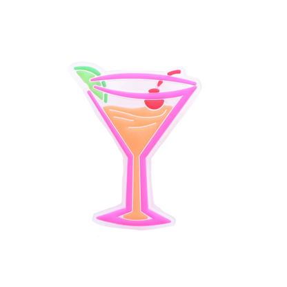 Pink Cocktail Shoe Charm